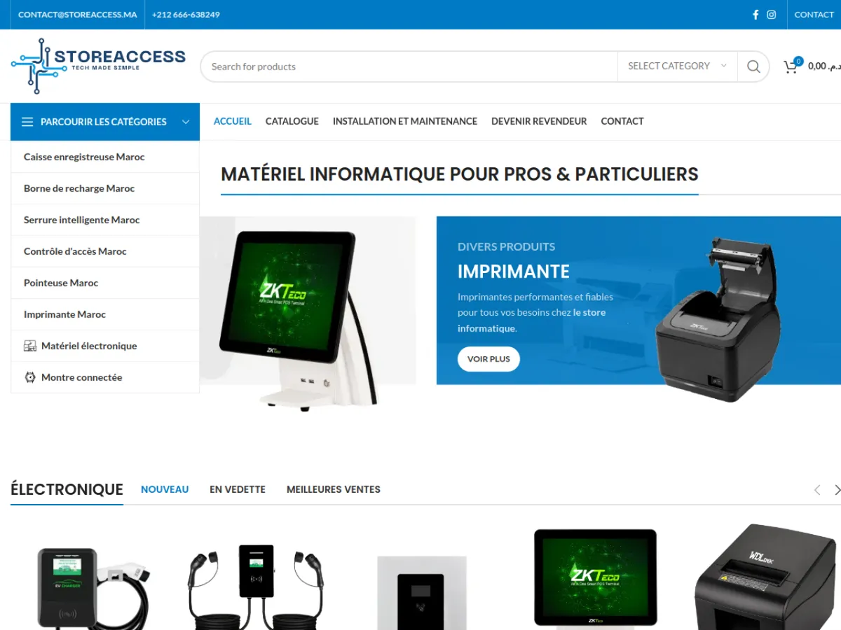 Site Store Access conçu par Rimas Digital